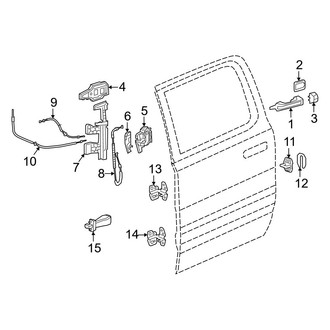 Ram OE - Rear Door - Lock & Hardware