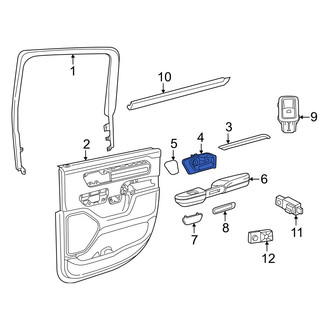 Ram OE - Front Outer Exterior Door Handle