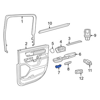 Ram OE - Front Left Door Panel Insert