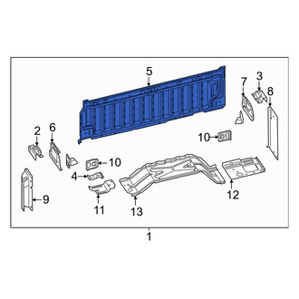 Ram OE - Rear Right Inner Truck Bed Panel