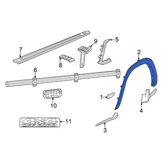 Ram OE - Rear Right Rearward Wheel Arch Molding