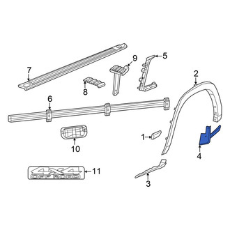 Ram OE - Rear Right Rearward Wheel Arch Molding