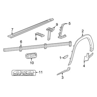 Ram OE - Pick Up Box - Exterior Trim (5.7' Bed, Trim & Emblems)