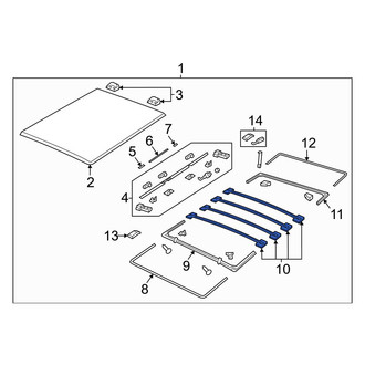 Ram OE - Rear Rearward Cargo Cover Bracket