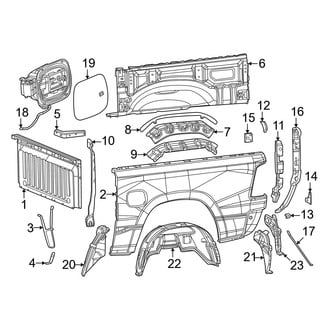 Ram OE - Pick Up Box - Front & Side Panels