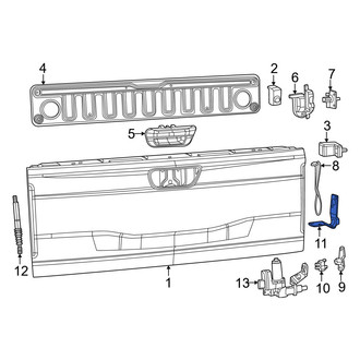 Ram OE - Rear Right Tailgate Hinge Bracket