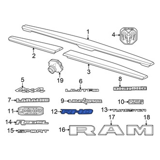 Ram OE - Rear Tailgate Emblem
