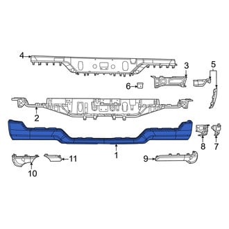 Ram OE - Front Bumper Face Bar