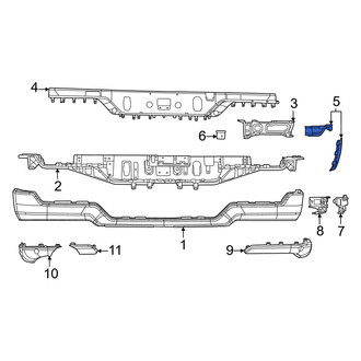 Ram OE - Rear Left Bumper Extension