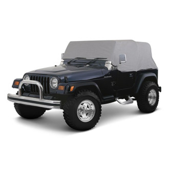 Rampage® 1161 - Waterproof Gray Cab Cover with Door Flaps