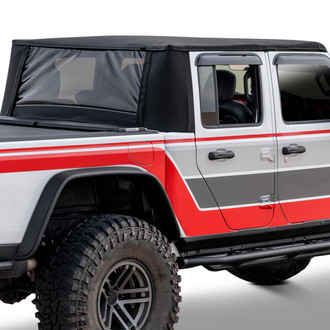 Rampage® - TrailView™ Black Diamond Frameless Fastback Soft Top