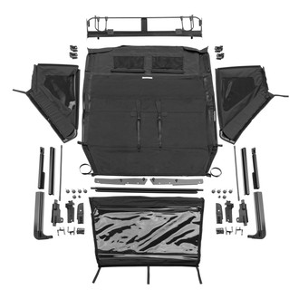 Rampage® - TrailView™ Black Diamond Frameless Fastback Soft Top