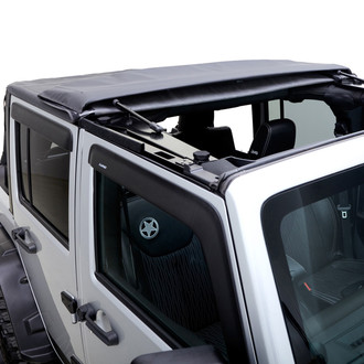 Rampage® - TrailView™ Black Diamond Frameless Fastback Soft Top