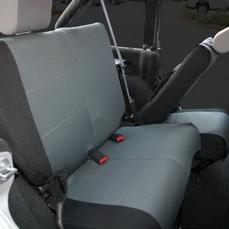 Rampage® - 2nd Row Black & Gray Seat Covers
