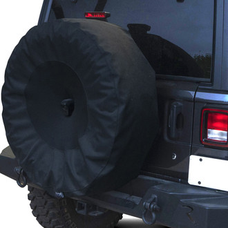 Rampage® - 30"-32" Black Spare Tire Cover with Camera Slot
