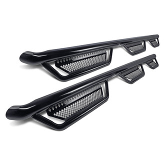 Ranch Hand® - 3" Wheel-to-Wheel Black Round Nerf Step Bars