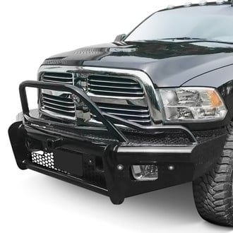 Ranch Hand® - Legend BullNose Series Full Width Black Powder Coated Front HD Bumper with Pre-Runner Guard