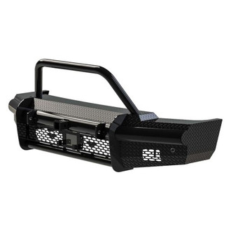 Ranch Hand® - Legend BullNose Series Full Width Black Powder Coated Front HD Bumper with Hoop