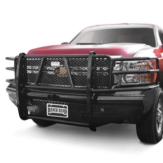 Ranch Hand® - Legend Series Full Width Black Powder Coated Front HD Bumper with Full Grille Guard