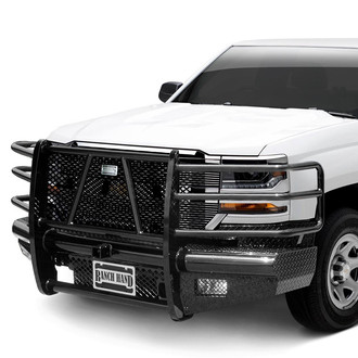 Ranch Hand® - Legend Series Full Width Black Powder Coated Front HD Bumper with Full Grille Guard