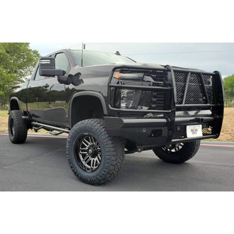 Ranch Hand® - Legend Series Full Width Black Powder Coated Front HD Bumper with Full Grille Guard