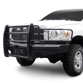 Ranch Hand® - Legend Series Full Width Black Powder Coated Front HD Bumper with Full Grille Guard