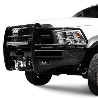 Ranch Hand® - Sport Series Full Width Black Powder Coated Front Winch HD Bumper with Full Grille Guard
