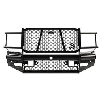 Ranch Hand® - Legend Series Full Width Black Powder Coated Front HD Bumper with Full Grille Guard