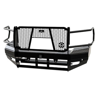 Ranch Hand® - Sport Series Full Width Black Powder Coated Front Winch HD Bumper with Full Grille Guard