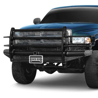 Ranch Hand® - Legend Series Full Width Black Powder Coated Front HD Bumper with Full Grille Guard