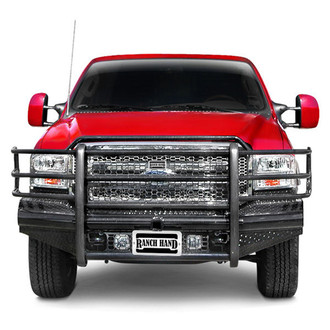 Ranch Hand® - Legend Series Full Width Black Powder Coated Front HD Bumper with Full Grille Guard