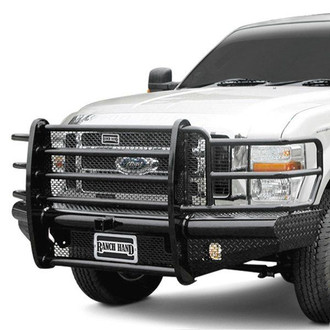 Ranch Hand® - Legend Series Full Width Black Powder Coated Front HD Bumper with Full Grille Guard