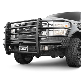 Ranch Hand® - Legend Series Full Width Black Powder Coated Front HD Bumper with Full Grille Guard