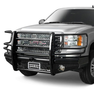 Ranch Hand® - Legend Series Full Width Black Powder Coated Front HD Bumper with Full Grille Guard