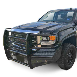 Ranch Hand® - Legend Series Full Width Black Powder Coated Front HD Bumper with Full Grille Guard