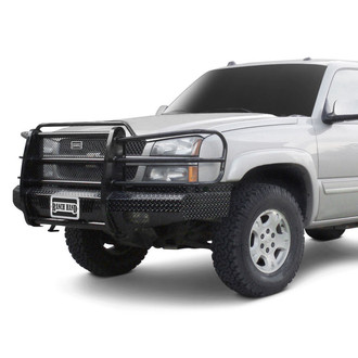 Ranch Hand® - Summit Series Full Width Tough Black Powder Coated Front HD Bumper with Full Grille Guard