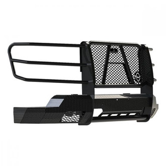 Ranch Hand® - Summit Series Full Width Tough Black Powder Coated Front HD Bumper with Full Grille Guard