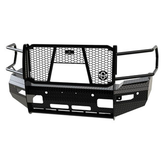 Ranch Hand® - Summit Series Full Width Tough Black Powder Coated Front HD Bumper with Full Grille Guard