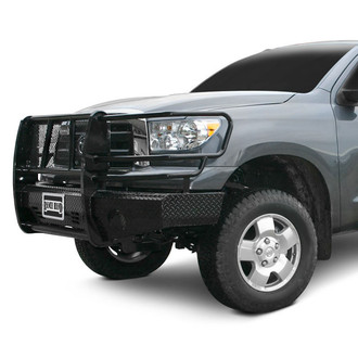 Ranch Hand® - Summit Series Full Width Tough Black Powder Coated Front HD Bumper with Full Grille Guard