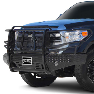 Ranch Hand® - Summit Series Full Width Tough Black Powder Coated Front HD Bumper with Full Grille Guard