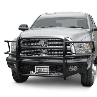 Ranch Hand® - Legend Series Full Width Black Powder Coated Front HD Bumper with Full Grille Guard