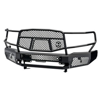 Ranch Hand® - Midnight Series Full Width Black Powder Coated Front HD Bumper with Brush Guard