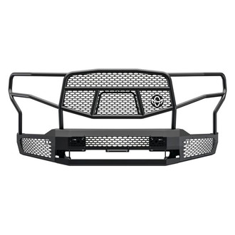 Ranch Hand® - Midnight Series Full Width Black Powder Coated Front HD Bumper with Brush Guard