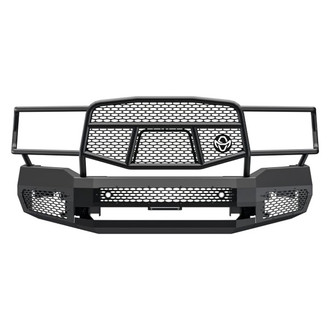 Ranch Hand® - Midnight Series Full Width Black Powder Coated Front HD Bumper with Brush Guard