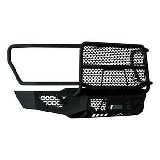 Ranch Hand® - Midnight Series Full Width Black Powder Coated Front HD Bumper with Brush Guard