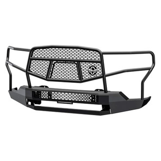 Ranch Hand® - Midnight Series Full Width Black Powder Coated Front HD Bumper with Brush Guard