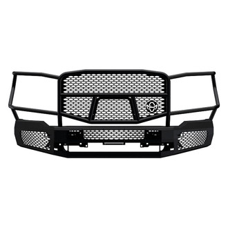 Ranch Hand® - Midnight Series Full Width Black Powder Coated Front HD Bumper with Brush Guard