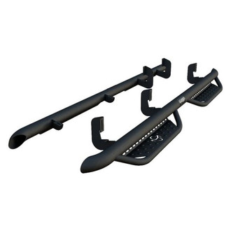 Ranch Hand® - 3" Midnight Cab Length Black Round Nerf Step Bars