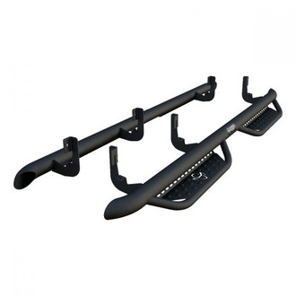 Ranch Hand® - 3" Midnight Cab Length Black Round Nerf Step Bars