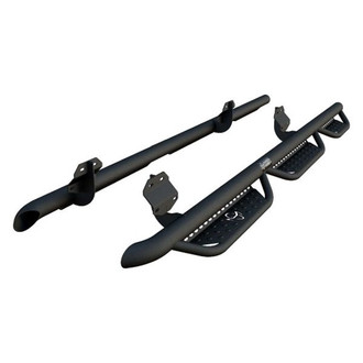 Ranch Hand® - 3" Midnight Wheel-to-Wheel Black Round Nerf Step Bars